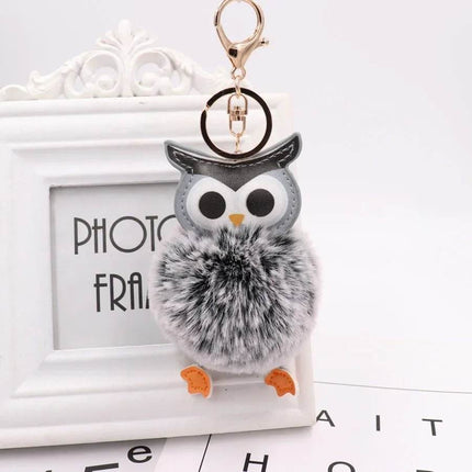 Cute Pompom Owl Key Ring Keychain Women Accessories - Women Accessories - Warm like home - Mad Fly Essentials