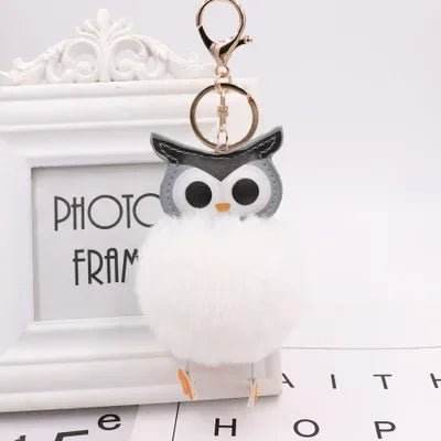 Cute Pompom Owl Key Ring Keychain Women Accessories - Women Accessories - Warm like home - Mad Fly Essentials