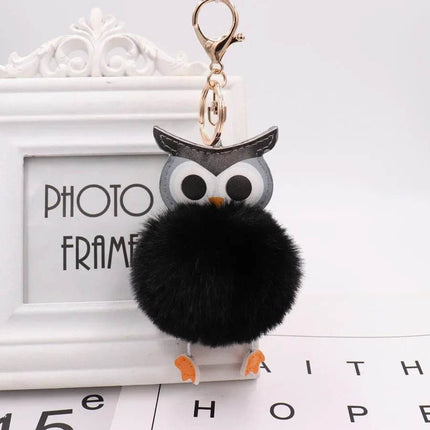 Cute Pompom Owl Key Ring Keychain Women Accessories - Women Accessories - Warm like home - Mad Fly Essentials