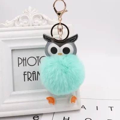 Cute Pompom Owl Key Ring Keychain Women Accessories - Women Accessories - Warm like home - Mad Fly Essentials