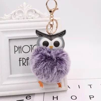 Cute Pompom Owl Key Ring Keychain Women Accessories - Women Accessories - Warm like home - Mad Fly Essentials