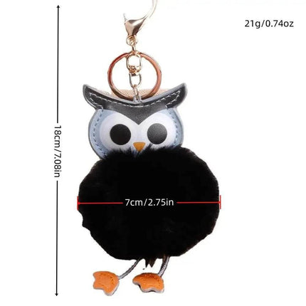 Cute Pompom Owl Key Ring Keychain Women Accessories - Women Accessories - Warm like home - Mad Fly Essentials