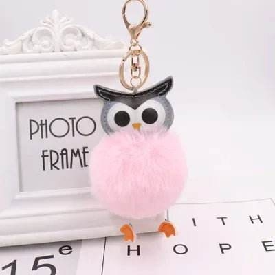 Cute Pompom Owl Key Ring Keychain Women Accessories - Women Accessories - Warm like home - Mad Fly Essentials