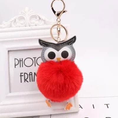 Cute Pompom Owl Key Ring Keychain Women Accessories - Women Accessories - Warm like home - Mad Fly Essentials
