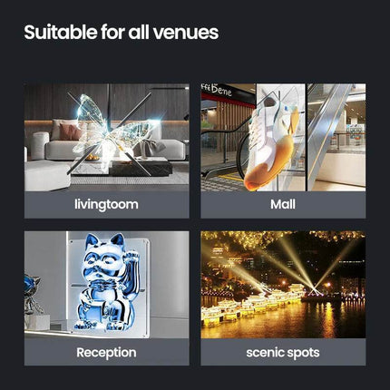 Cyberpunk 3D Projector LED Digital Large Wall Clock - Wall Clock - Nordic Creations - Mad Fly Essentials