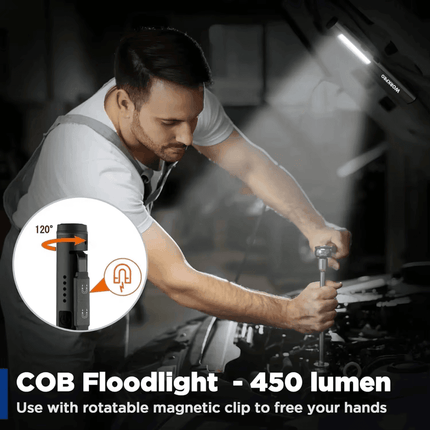 Magnetic 14500 Work COB LED Flashlight - Mad Fly Essentials