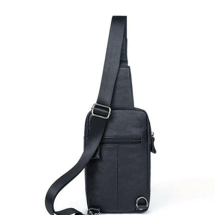 Men's Genuine Leather Crossbody Bag - Men's Fashion Mad Fly Essentials