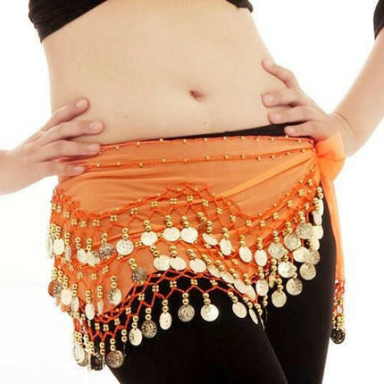 Dancer's Vitality Women's Shop as picture 7 / One Size Women Belly Dancing Costume Hip Waist Scarf-13 Colors