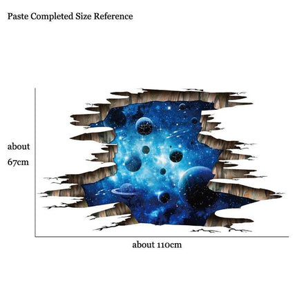 Dark Blue Galaxy Planet 3D Wall Sticker - 3D Wall Sticker - ZOOYOO - Mad Fly Essentials