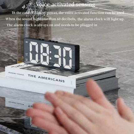 Digital 12/24H Voice Temperature LED Alarm Clock - Alarm Clock - Warm like home - Mad Fly Essentials