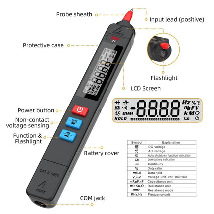 Digital Multimeter Smart Pen Tester Home Essentials - Home Essentials - BSIDE - Mad Fly Essentials