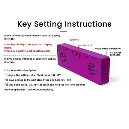 Digital RGB Music LED Voice Electronic Alarm Clock - Alarm Clock - Alien - Mad Fly Essentials