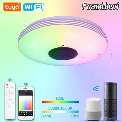 Dimmable Smart Bluetooth Speaker LED Pendant Light - Mad Fly Essentials