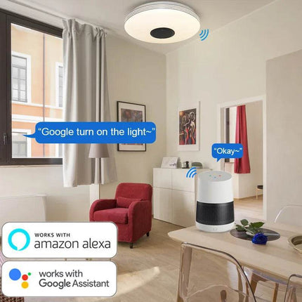 Dimmable Smart Bluetooth Speaker LED Pendant Light - LED Pendant Light - Foandbevi - Mad Fly Essentials