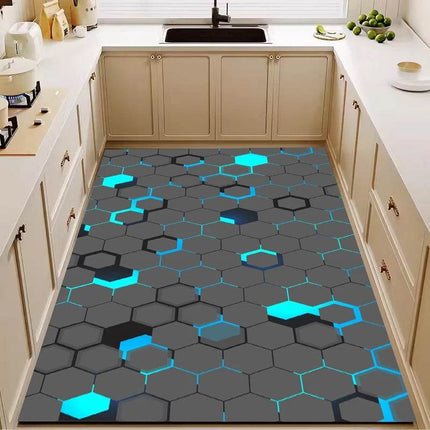 Dirt - Resistant Rectangular 3D Floor Mat Kitchen Essentials - Kitchen Essentials - Retro Rugs - Mad Fly Essentials