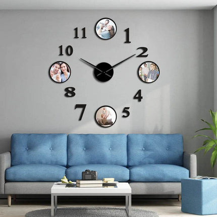 DIY Photo Picture Frame Large Wall Clock - Wall Clock - Medieval Decor - Mad Fly Essentials