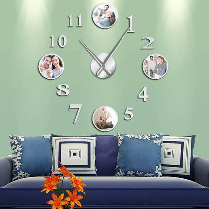 DIY Photo Picture Frame Large Wall Clock - Wall Clock - Medieval Decor - Mad Fly Essentials