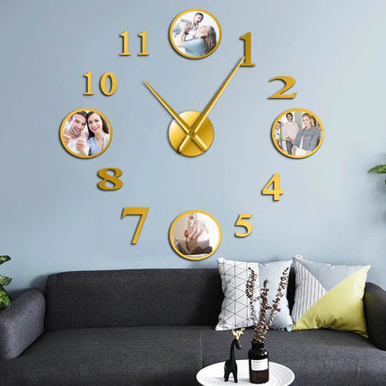 DIY Photo Picture Frame Large Wall Clock - Wall Clock - Medieval Decor - Mad Fly Essentials