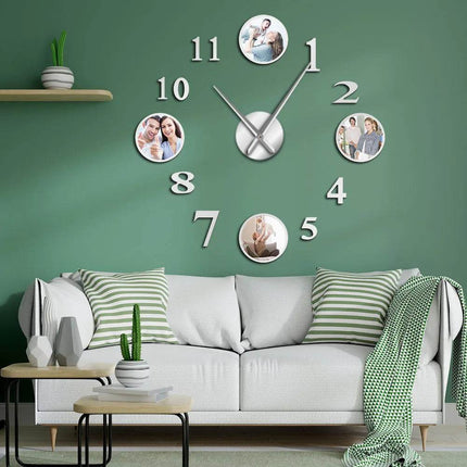 DIY Photo Picture Frame Large Wall Clock - Wall Clock - Medieval Decor - Mad Fly Essentials