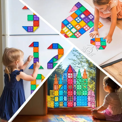 DIY Puzzles for Kids Magnetic Building Tile STEM Toys - DIY Puzzles for Kids - Romboss - Mad Fly Essentials