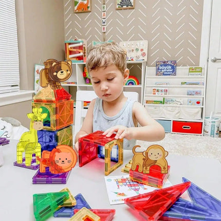 DIY Puzzles for Kids Magnetic Building Tile STEM Toys - DIY Puzzles for Kids - Romboss - Mad Fly Essentials