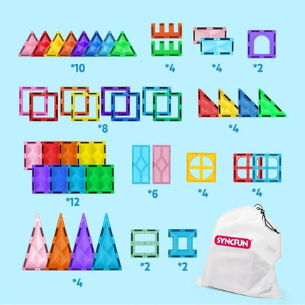DIY Puzzles for Kids Magnetic Building Tile STEM Toys - DIY Puzzles for Kids - Romboss - Mad Fly Essentials