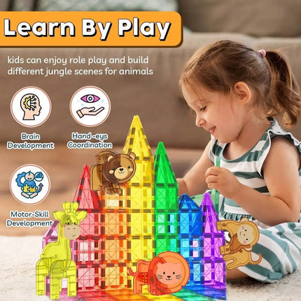 DIY Puzzles for Kids Magnetic Building Tile STEM Toys - DIY Puzzles for Kids - Romboss - Mad Fly Essentials