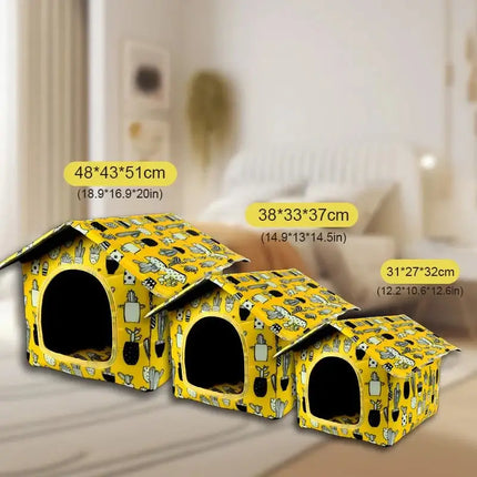 Dog House Waterproof Indoor Outdoor Washable Pet Cave - Dog House - Ahwoo And Groo - Mad Fly Essentials