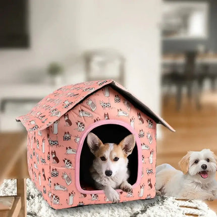Dog House Waterproof Indoor Outdoor Washable Pet Cave - Dog House - Ahwoo And Groo - Mad Fly Essentials