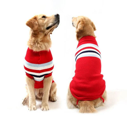 Dog Striped Sweater Winter Pet Hoodies - Mad Fly Essentials