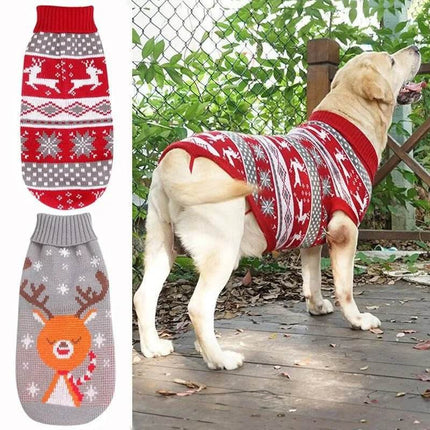 Dog Striped Sweater Winter Pet Hoodies - Mad Fly Essentials