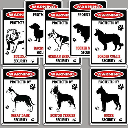 Dog Warning Animal Novelty Sign Decor - Mad Fly Essentials