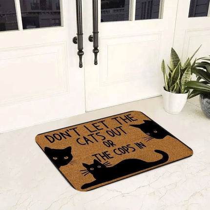 Doormat Animal Cat Water Absorb Bathroom Entrance Floor Mat - Doormat - RIANCY - Mad Fly Essentials