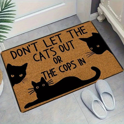 Doormat Animal Cat Water Absorb Bathroom Entrance Floor Mat - Doormat - RIANCY - Mad Fly Essentials
