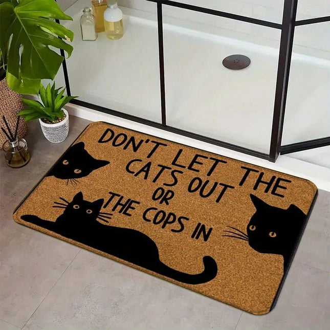 Doormat Animal Cat Water Absorb Bathroom Entrance Floor Mat - Doormat - RIANCY - Mad Fly Essentials