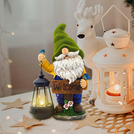Solar LED Garden Gnome Figurine Lantern - Home & Garden Mad Fly Essentials