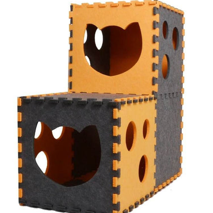 Double Layer Felt Cat Tunnel Scratch Board Pet Essentials - Pet Essentials - Pet Essentials - Mad Fly Essentials