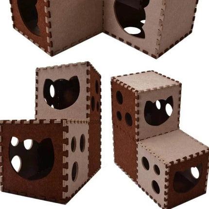 Cat Tunnel Scratch Board Pet Essentials - Mad Fly Essentials