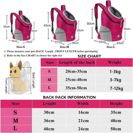Double Shoulder Portable Washable Travel Backpack Dog Pet Carrier - Pet Carrier - OLN - Mad Fly Essentials