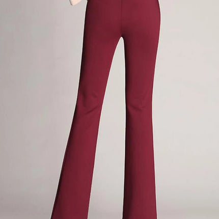 Dress Pants Women Fashion High Waist Flared Pants - Dress Pants - Adyce - Mad Fly Essentials
