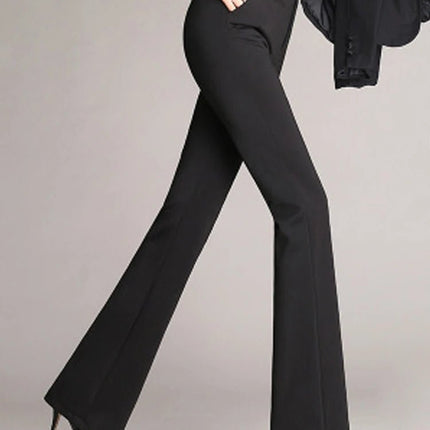 Dress Pants Women Fashion High Waist Flared Pants - Dress Pants - Adyce - Mad Fly Essentials
