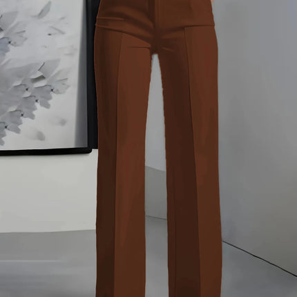 Dress Pants Women High Waist Draped Euro Pants - Dress Pants - Ahagaga - Mad Fly Essentials