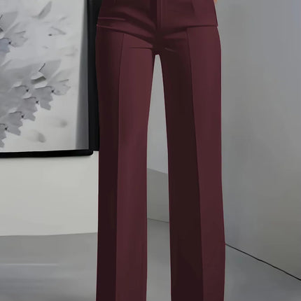 Dress Pants Women High Waist Draped Euro Pants - Dress Pants - Ahagaga - Mad Fly Essentials