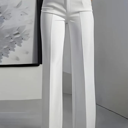 Dress Pants Women High Waist Draped Euro Pants - Dress Pants - Ahagaga - Mad Fly Essentials