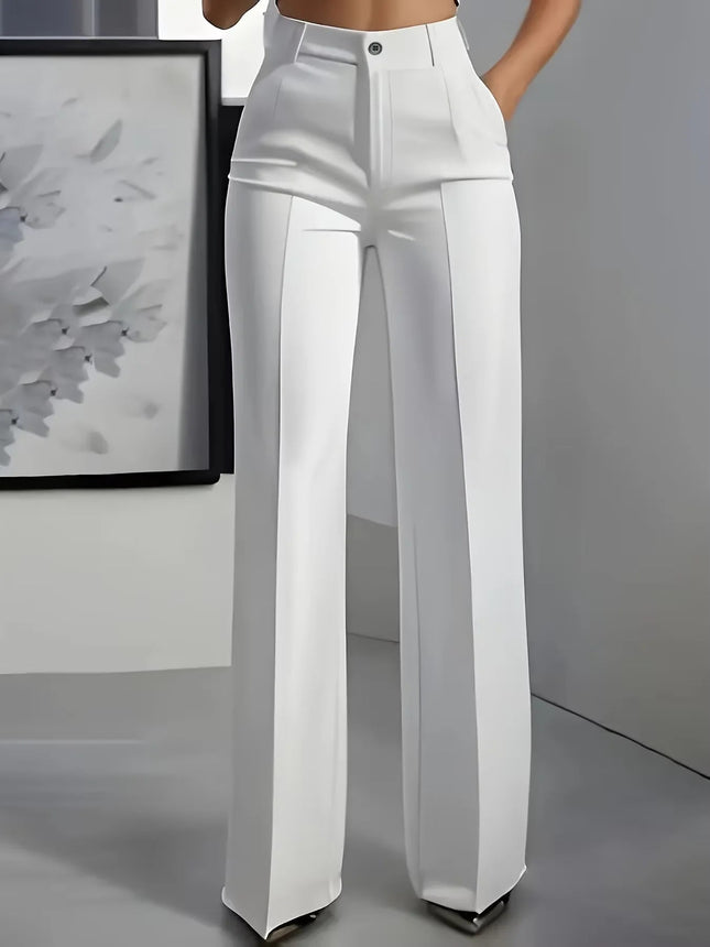 Dress Pants Women High Waist Draped Euro Pants - Dress Pants - Ahagaga - Mad Fly Essentials