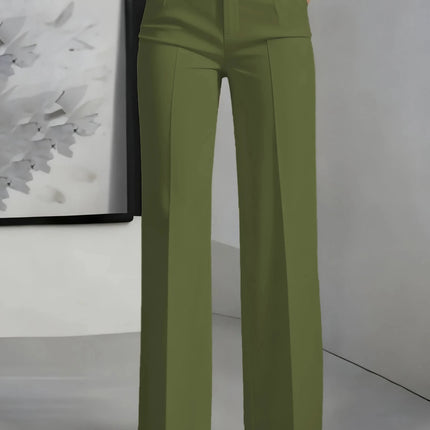 Dress Pants Women High Waist Draped Euro Pants - Dress Pants - Ahagaga - Mad Fly Essentials