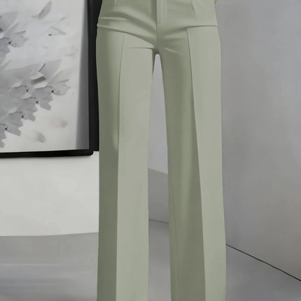 Dress Pants Women High Waist Draped Euro Pants - Dress Pants - Ahagaga - Mad Fly Essentials
