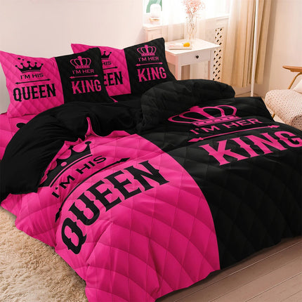 Duvet Set 3pc King Queen Couple Bedding Set - Duvet Set - Reese - Mad Fly Essentials
