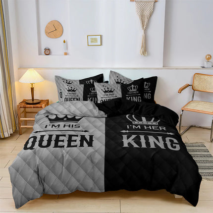 Duvet Set 3pc King Queen Couple Bedding Set - Duvet Set - Reese - Mad Fly Essentials