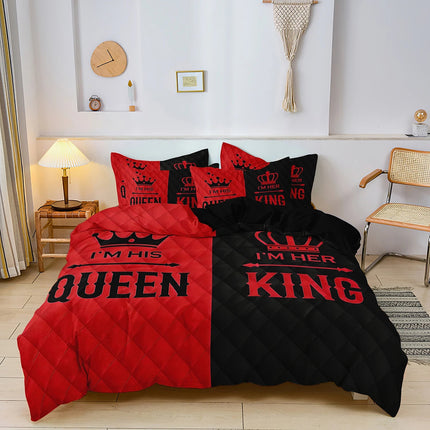 Duvet Set 3pc King Queen Couple Bedding Set - Duvet Set - Reese - Mad Fly Essentials
